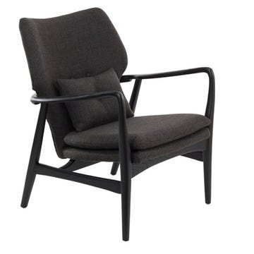 Fauteuil PEGGY de Pols Potten, Structure noire, Noir