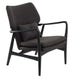 Fauteuil PEGGY, Structure noire, Noir