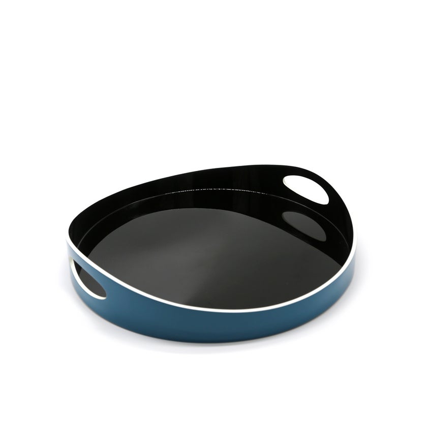Plateau BASILE de Sarah Lavoine, Ø.40 cm, Bleu