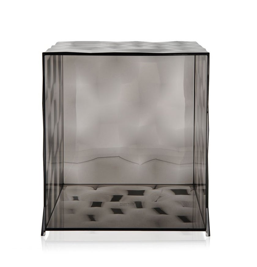 Meuble de rangement Cube OPTIC sans battant de Kartell, Fumé