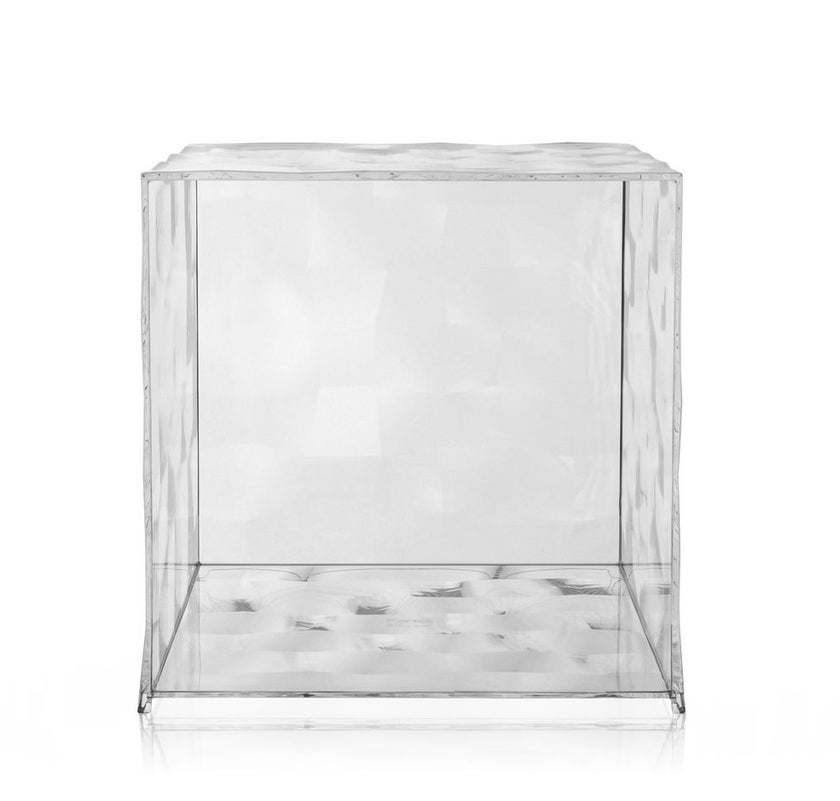 Meuble de rangement Cube OPTIC sans battant de Kartell, Cristal Meuble de rangement Cube OPTIC sans battant de Kartell, Cristal