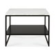 Table basse STONE d'Ethnicraft, 60 x 53 cm, Blanc