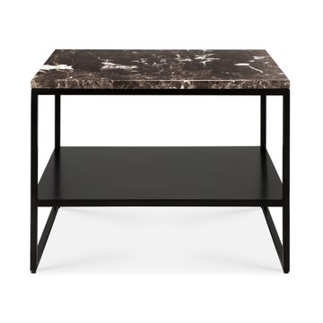 Table basse STONE d'Ethnicraft, 60 x 53 cm, Marbre dark emperador