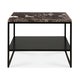 Table basse STONE d'Ethnicraft, 60 x 53 cm, Marbre dark emperador
