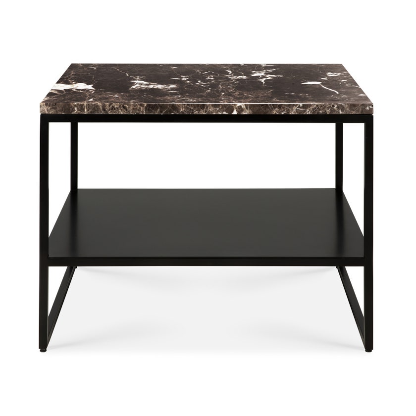 Table basse STONE d'Ethnicraft, 60 x 53 cm, Marbre dark emperador Table basse STONE d'Ethnicraft, 60 x 53 cm, Marbre dark emperador