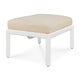 Repose-pieds de jardin Jack d'Ethnicraft en aluminium blanc avec coussin, Natural