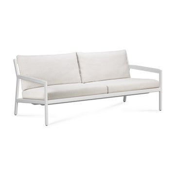 Canapé de jardin Jack d'Ethnicraft en aluminium blanc avec coussin, Off white