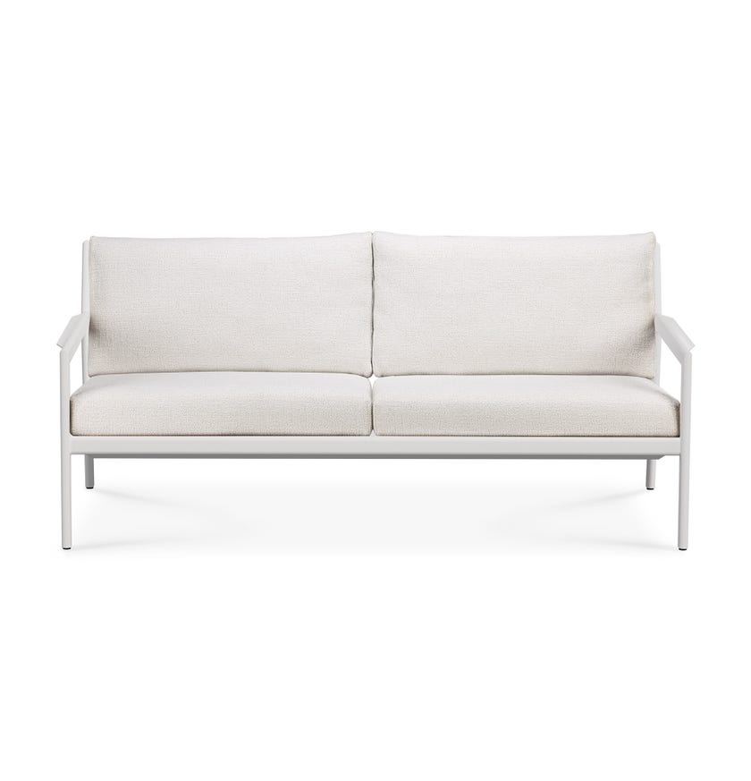 Canapé de jardin Jack d'Ethnicraft en aluminium blanc avec coussin, Off white