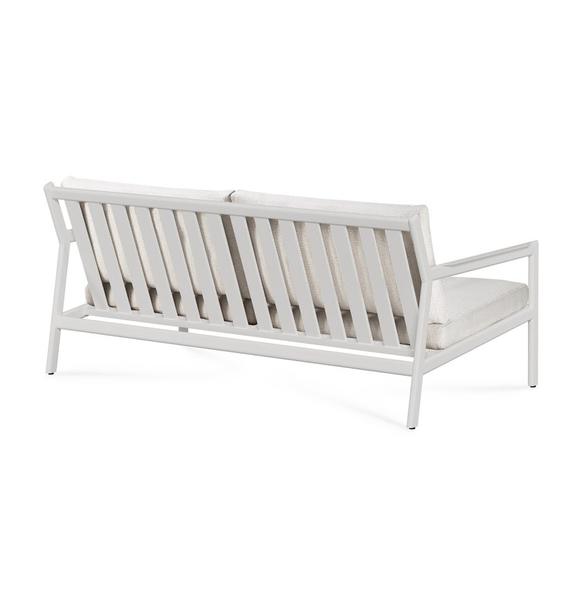 Canapé de jardin Jack d'Ethnicraft en aluminium blanc avec coussin, Off white