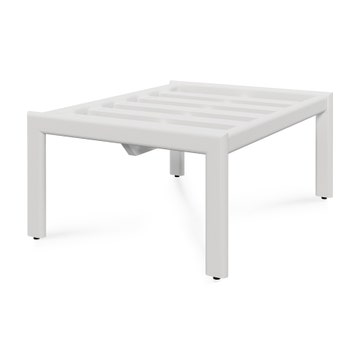 Structure de repose-pied de jardin Jack - aluminium - blanc