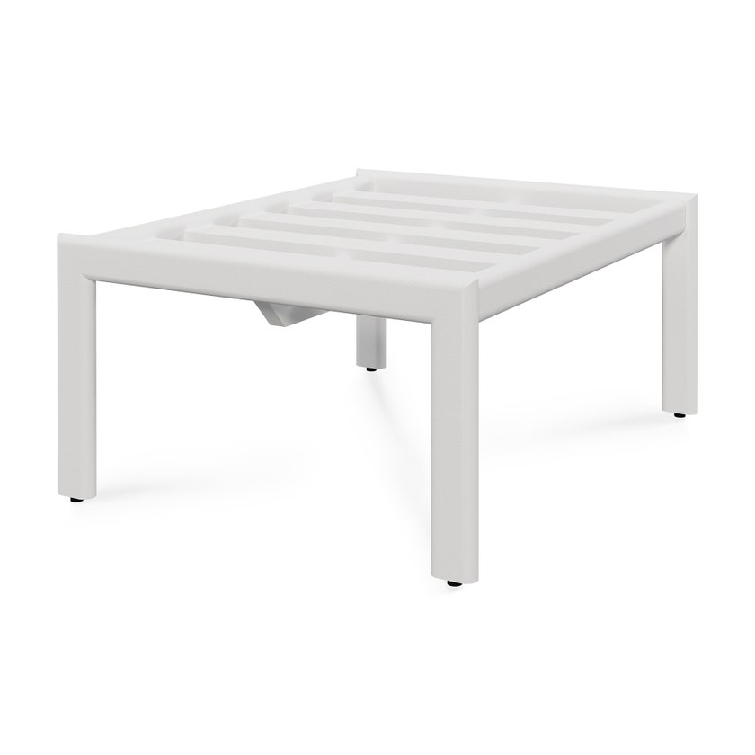 Structure de repose-pied de jardin Jack - aluminium - blanc Structure de repose-pied de jardin Jack - aluminium - blanc