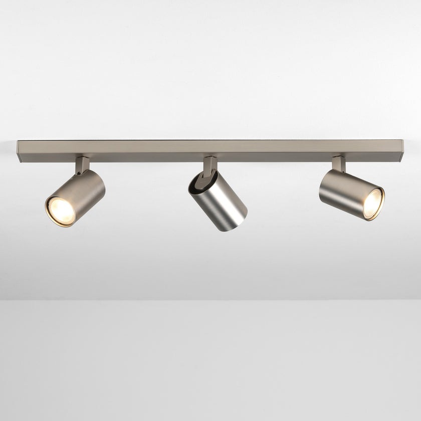 Spot ASCOLI Bar triple, Finition nickel mat Spot ASCOLI Bar triple, Finition nickel mat
