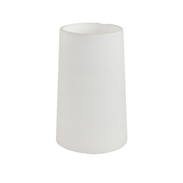 Abat-jour CONE 195 pour applique LAGO, Verre blanc opal