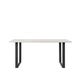 TABLE 70/70 DE MUUTO, 225 X 90 CM, BLANC ET NOIR