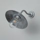 Applique COUDÉE 7680 d'extérieure 45° d'Original BTC, Acier galvanisé, Verre clair
