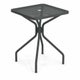 Table carrée CAMBI de Emu, 60 x 60 cm, Fer ancien