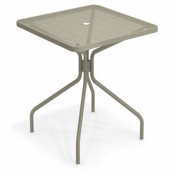 Table carrée CAMBI de Emu, 80 x 80 cm, Gris vert