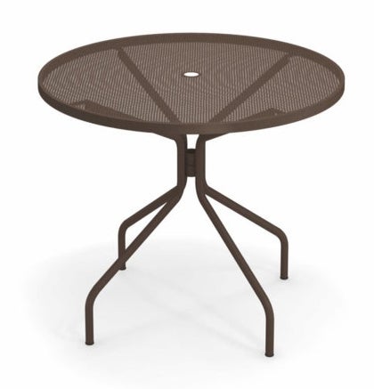 Table ronde CAMBI de Emu, Ø106 cm, Marron d'Inde