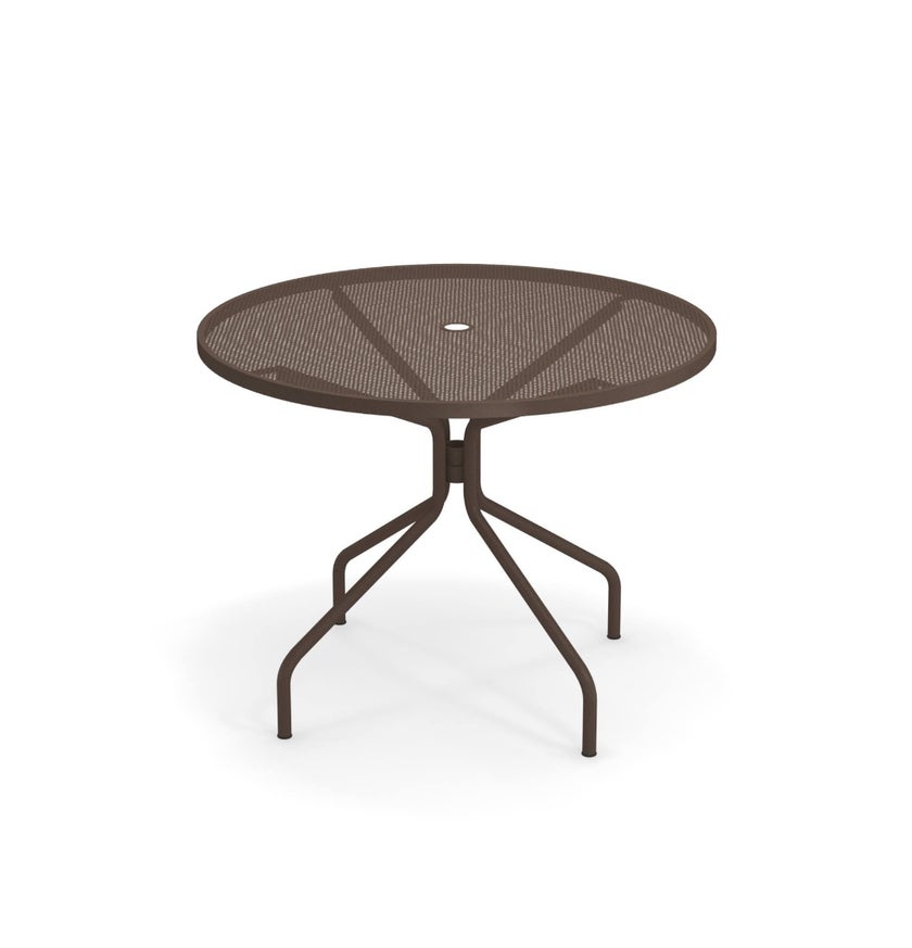 Table ronde CAMBI de Emu, Ø106 cm, Marron d'Inde