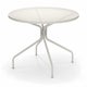 Table ronde CAMBI, Ø120 cm, Blanc mat