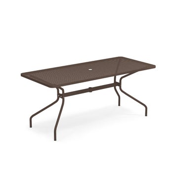 Table rectangulaire CAMBI de Emu, 180 x 80 cm, Marron d'Inde