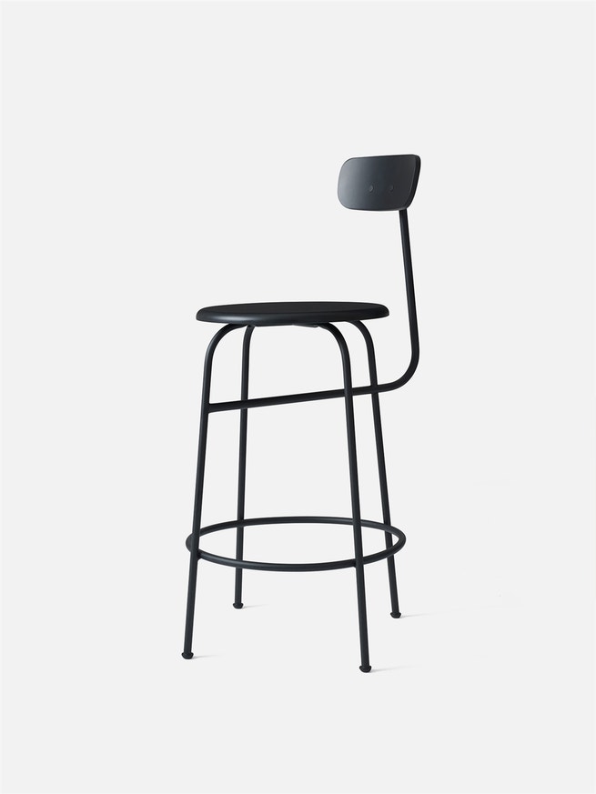 Chaise de comptoir AFTEROOM COUNTER CHAIR de Audo Copenhagen, Noir Chaise de comptoir AFTEROOM COUNTER CHAIR de Audo Copenhagen, Noir