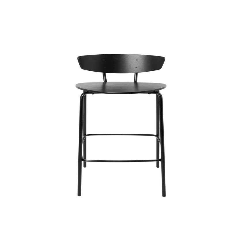 Chaise haute HERMAN de Ferm Living, H. 64, Chêne teinté noir