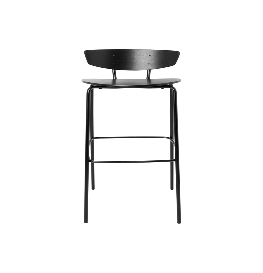 Chaise haute HERMAN de Ferm Living, H. 76 cm, Chêne teinté noir