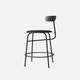 Chaise de comptoir AFTEROOM COUNTER CHAIR de Audo Copenhagen, Cuir anthracite
