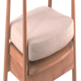 Coussin d'assise pour fauteuil MAKASSAR, Tissu Sunbrella papyrus