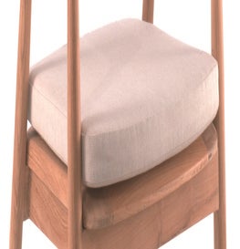 Coussin d'assise pour fauteuil MAKASSAR, Tissu Sunbrella papyrus