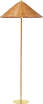 Lampadaire 9602 de Gubi, Wicker Willow Lampadaire 9602 de Gubi, Wicker Willow