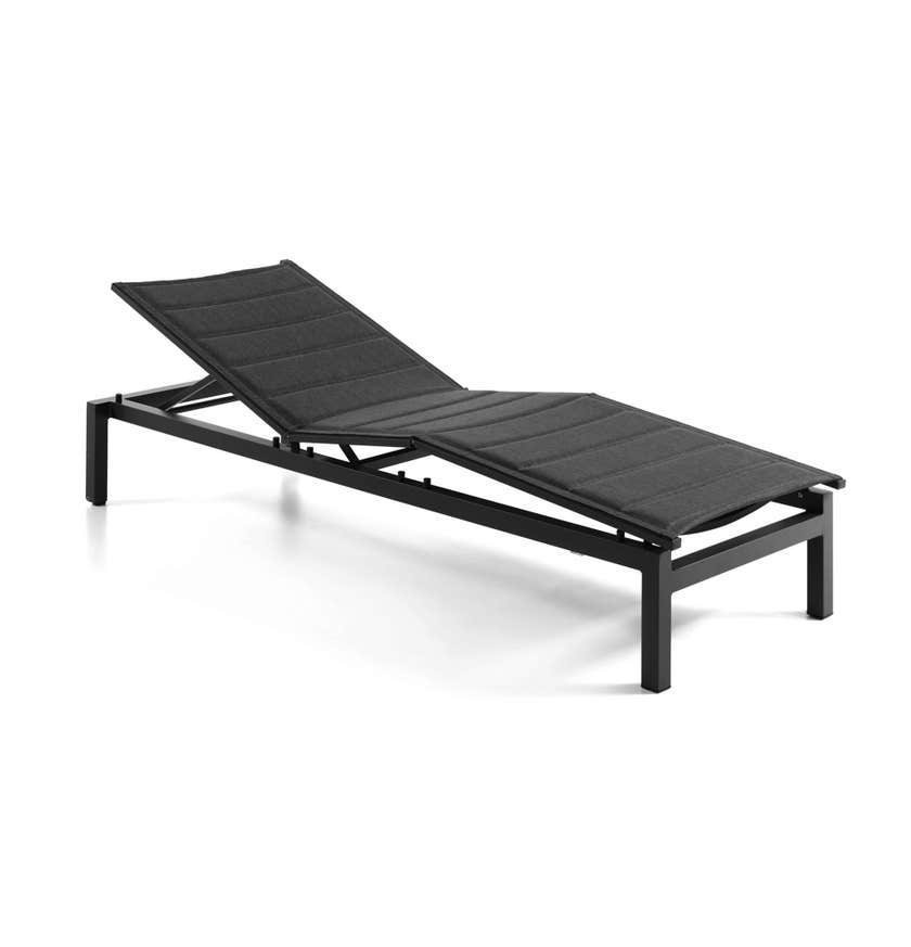 Chaise longue FEDERICO, Gris foncé