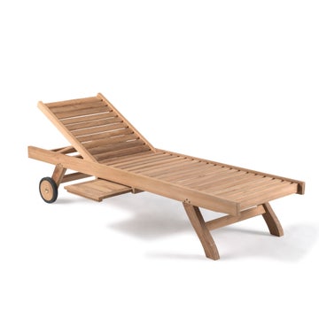 Chaise longue RICHARD, Teck