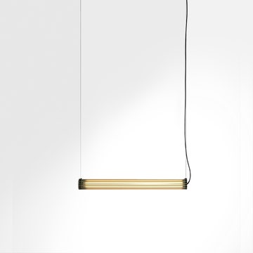 Suspension B15 T H. PE - DIFFUSEUR EN VERRE TRANSPARENT - NOIR de Parachilna
