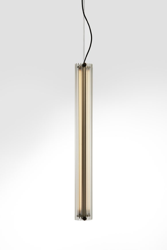 Suspension B15 T V. PE - DIFFUSEUR EN VERRE TRANSPARENT - NOIR de Parachilna Suspension B15 T V. PE - DIFFUSEUR EN VERRE TRANSPARENT - NOIR de Parachilna