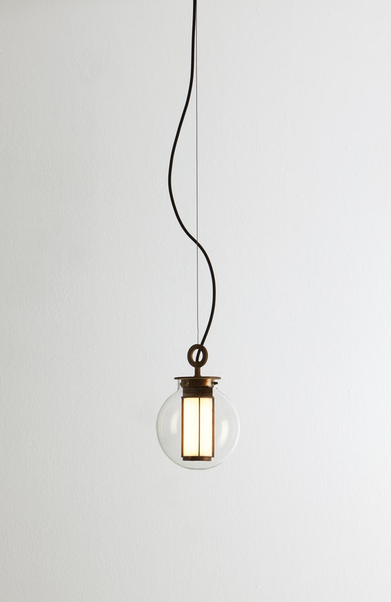 Suspension BAI T DI DI BRONZE - DIFFUSEUR EN VERRE TRANSPARENT de Parachilna Suspension BAI T DI DI BRONZE - DIFFUSEUR EN VERRE TRANSPARENT de Parachilna