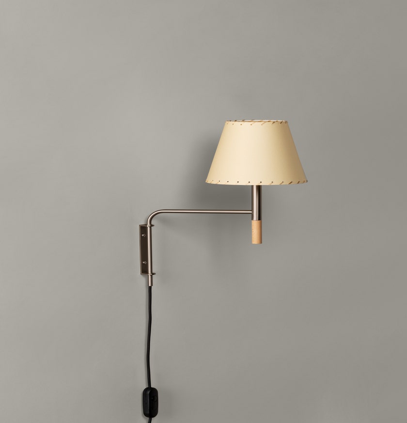Applique BC1 Métal Nickel Parchemin Beige
