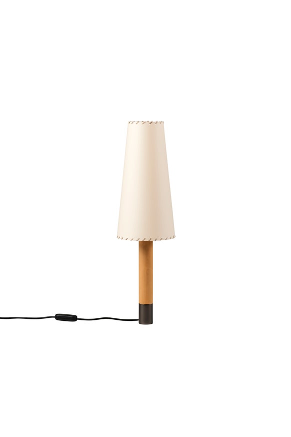 Lampe à poser BÁSICA Bois / Parchemin Beige Lampe à poser BÁSICA Bois / Parchemin Beige