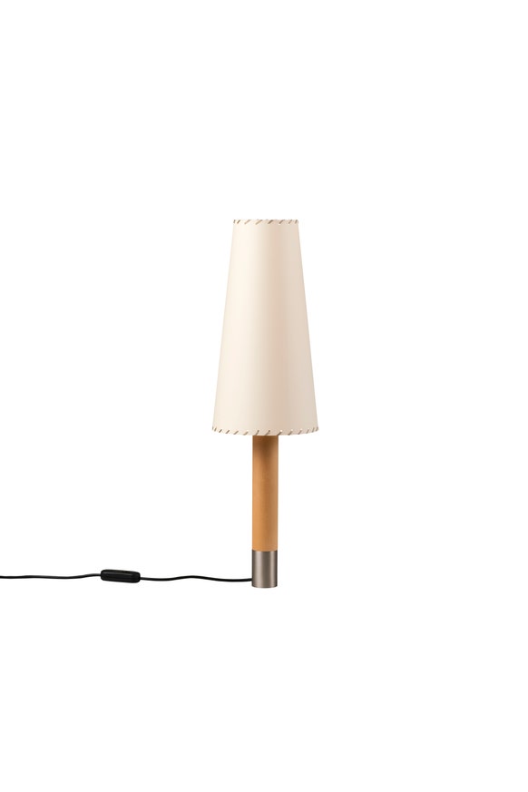 Lampe à poser BÁSICA Bois / Parchemin Beige Lampe à poser BÁSICA Bois / Parchemin Beige