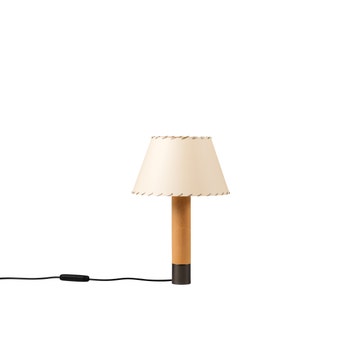 Lampe à poser BÁSICA Bois / Parchemin Beige