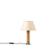 Lampe à poser BÁSICA Nickel / Bois / Parchemin Beige