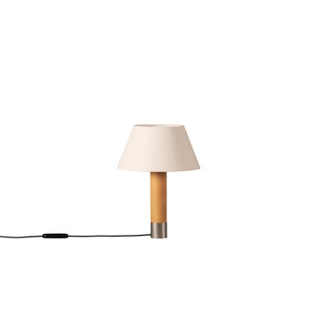 Lampe à poser BÁSICA Bois / Lin Blanc