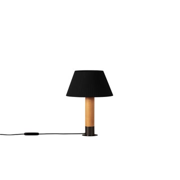 Lampe à poser BÁSICA Bronze / Bois / Ruban Noir