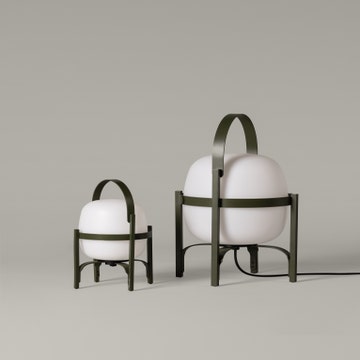 Lampe à poser CESTITA ALUBAT Aluminium  Vert