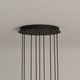 Suspension CIRIO CASCADA Métal Noir / Porcelaine Blanc