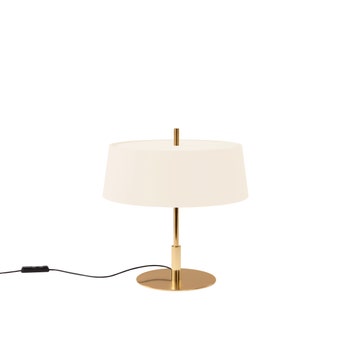 Lampe à poser DIANA Métal Gold / Lin Blanc