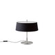 Lampe à poser DIANA Métal Nickel / Lin Noir