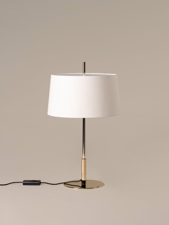Lampe à poser DIANA Métal Gold / Lin Blanc Lampe à poser DIANA Métal Gold / Lin Blanc