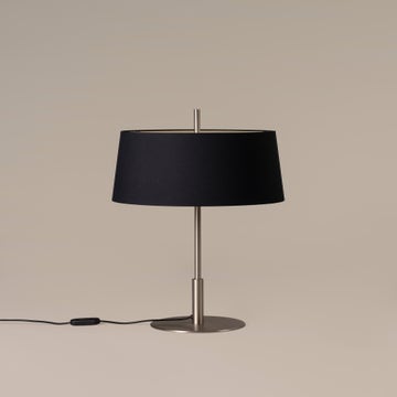 Lampe à poser DIANA Métal Nickel / Lin Noir